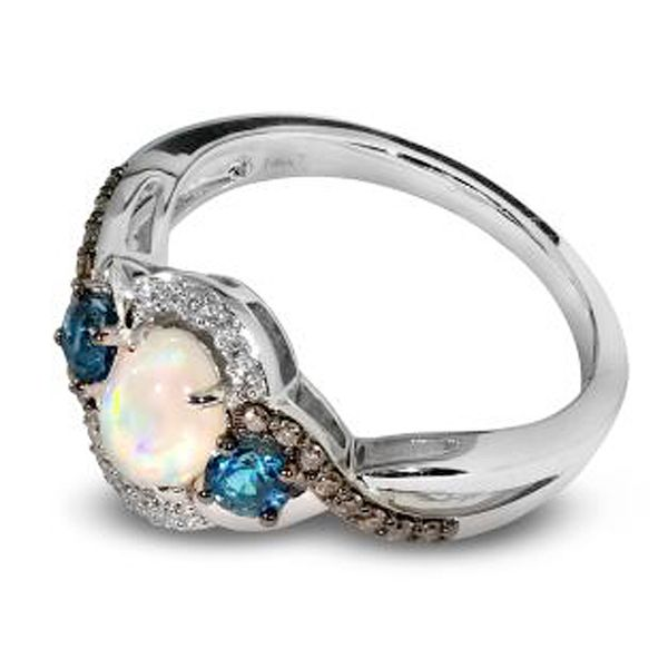 Le Vian Opal, Blue Topaz & Diamond Ring Meigs Jewelry Tahlequah, OK