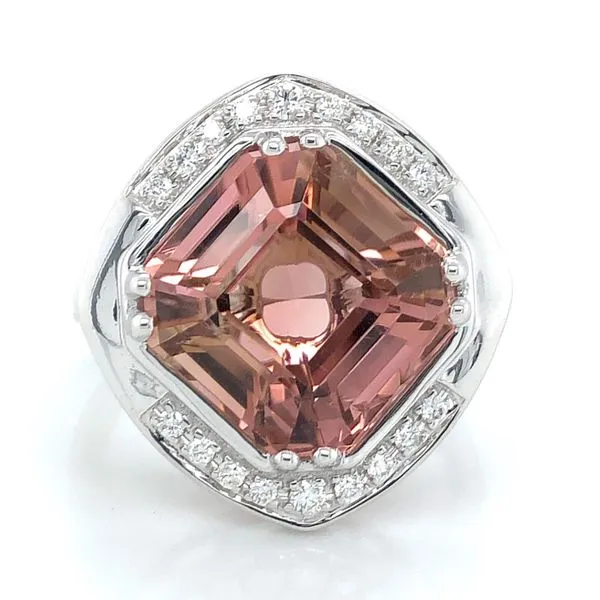 White Gold Pink Tourmaline Ring Meigs Jewelry Tahlequah, OK