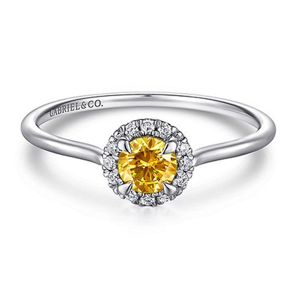 Gabriel & Co. Citrine & Diamond Ring Meigs Jewelry Tahlequah, OK