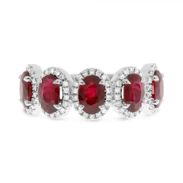 Ruby & Diamond Oval Halo Ring Meigs Jewelry Tahlequah, OK