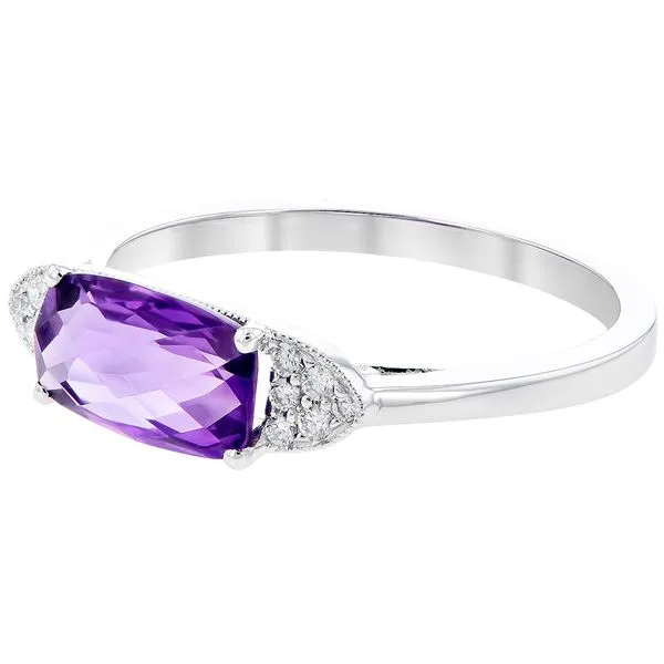 Amethyst & Diamond Ring Image 2 Meigs Jewelry Tahlequah, OK