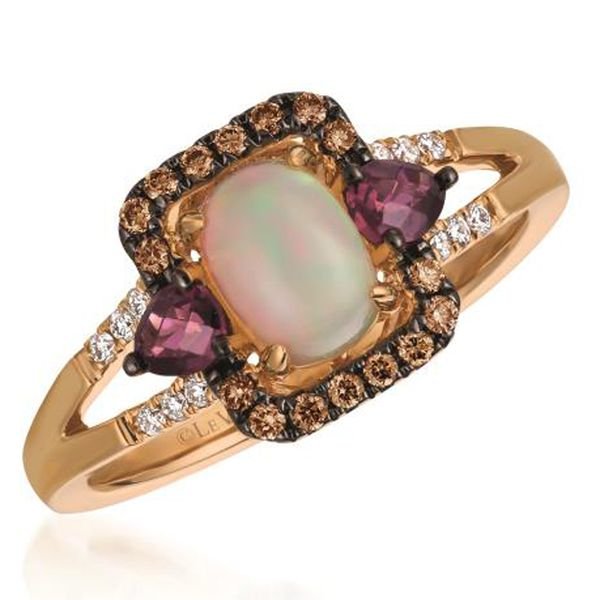 Le Vian Opal, Rhodolite & Diamond Ring Meigs Jewelry Tahlequah, OK