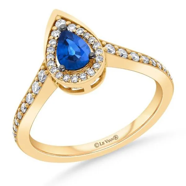 Le Vian Blueberry Sapphire Fashion Ring in 14K Yellow Gold Meigs Jewelry Tahlequah, OK
