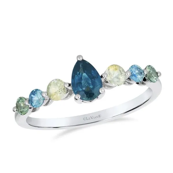 Le Vian Montana Sapphire Ombr© Fashion Ring in 14K White Gold Meigs Jewelry Tahlequah, OK