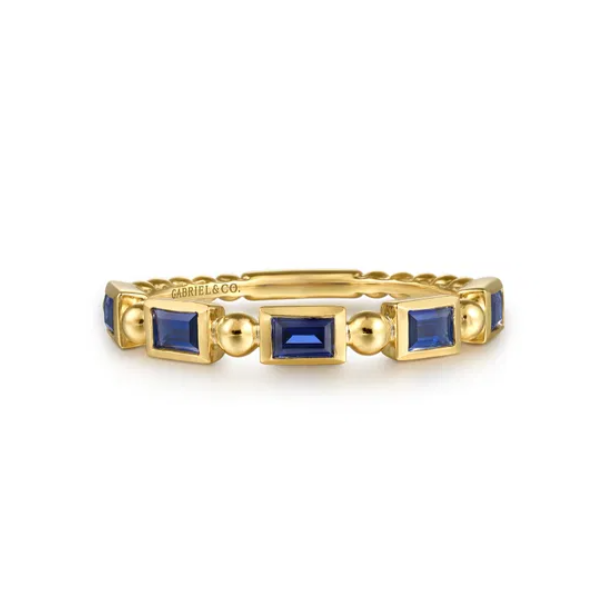 14KY .52CTW BLUE SAPPH STACK RING SZ6.5

SERIAL #S2303259 Image 2 Meigs Jewelry Tahlequah, OK