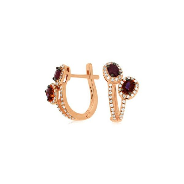 Ruby & Diamond Earrings Meigs Jewelry Tahlequah, OK