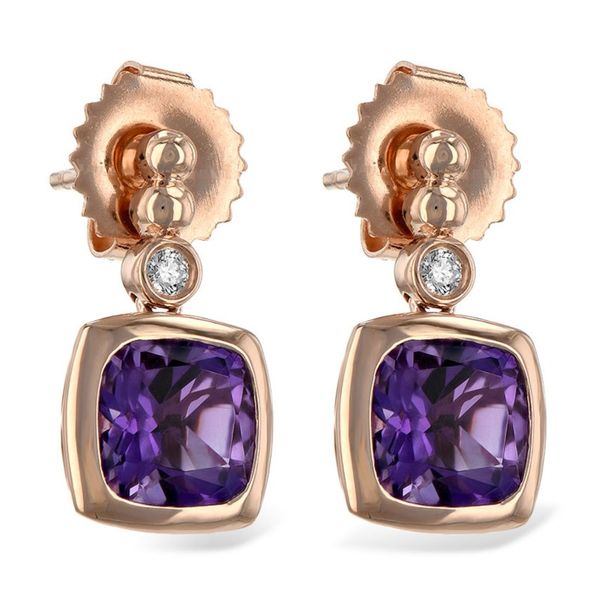 Amethyst & Diamond Dangle Earrings Meigs Jewelry Tahlequah, OK