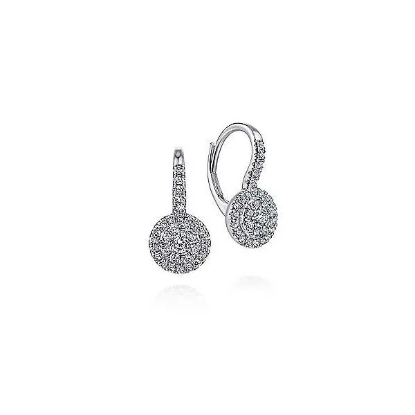 Gabriel & Co.Pave Diamond Earrings Meigs Jewelry Tahlequah, OK