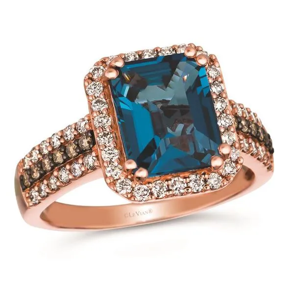 Le Vian Deep Blue Topaz & Diamond Ring Meigs Jewelry Tahlequah, OK