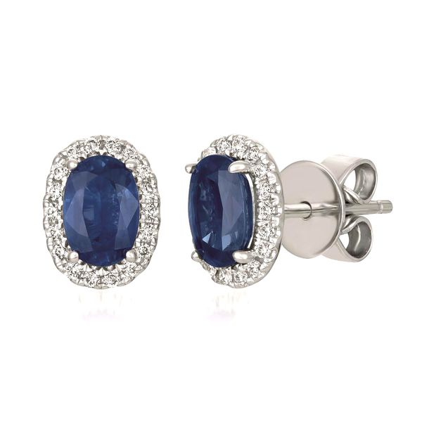 Le Vian Sapphire & Diamond Stud Earrings Meigs Jewelry Tahlequah, OK