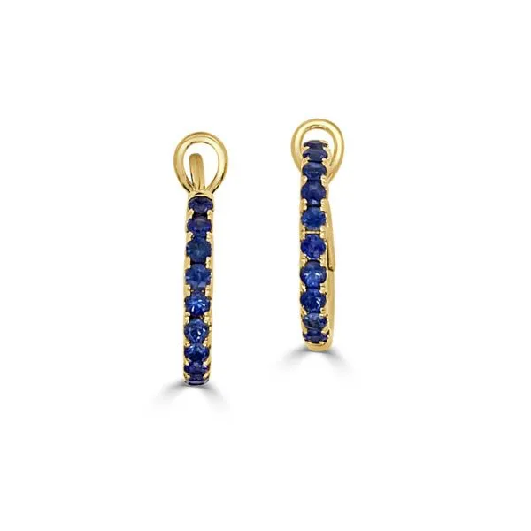 Sapphire Hoop Earrings Meigs Jewelry Tahlequah, OK
