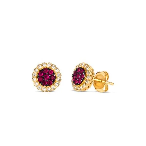 Le Vian 14K Yellow Gold Passion Ruby Earrings Meigs Jewelry Tahlequah, OK