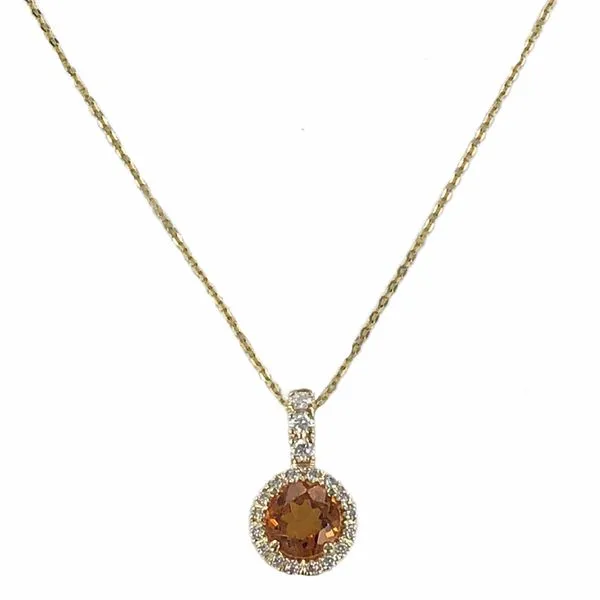 Citrine Diamond Custom Necklace Meigs Jewelry Tahlequah, OK