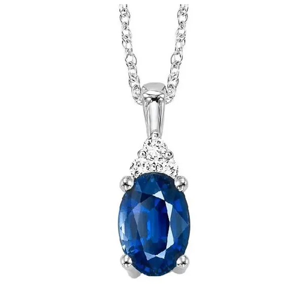 Sapphire & Diamond Necklace Meigs Jewelry Tahlequah, OK