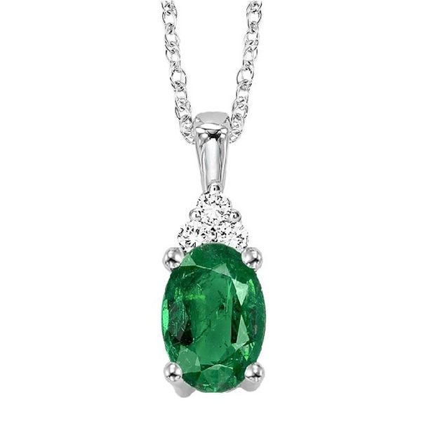 Emerald & Diamond Necklace Meigs Jewelry Tahlequah, OK