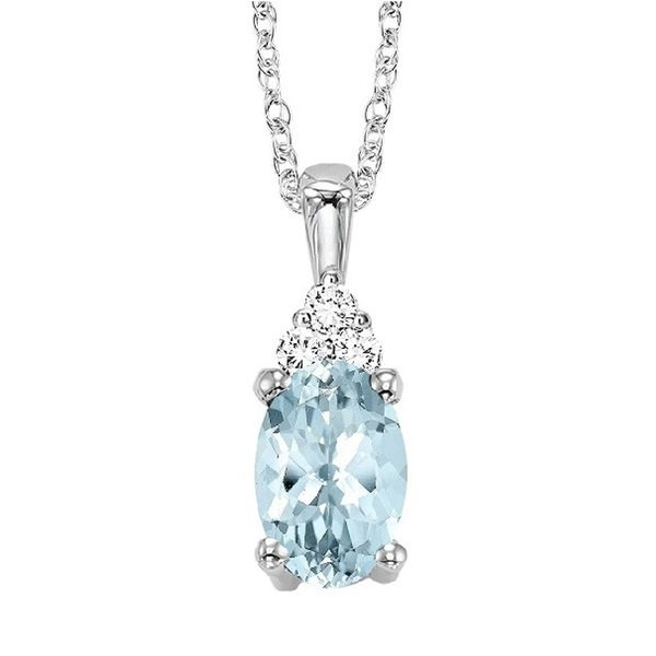 Aqua & Diamond Necklace Meigs Jewelry Tahlequah, OK