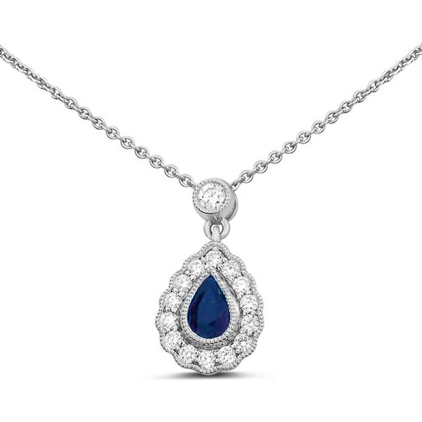 Sapphire & Diamond Necklace Meigs Jewelry Tahlequah, OK