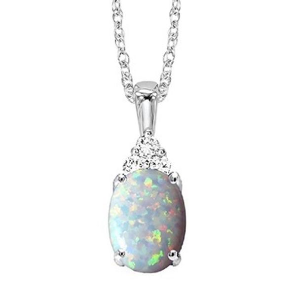 Opal & Diamond Necklace Meigs Jewelry Tahlequah, OK