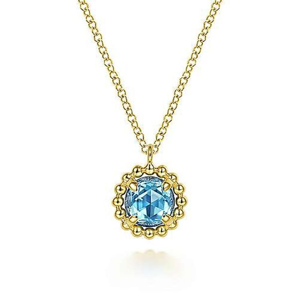 Gabriel & Co. Blue Topaz Necklace Meigs Jewelry Tahlequah, OK
