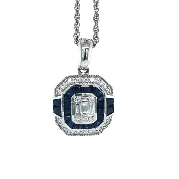 Sapphire & Diamond Necklace Meigs Jewelry Tahlequah, OK