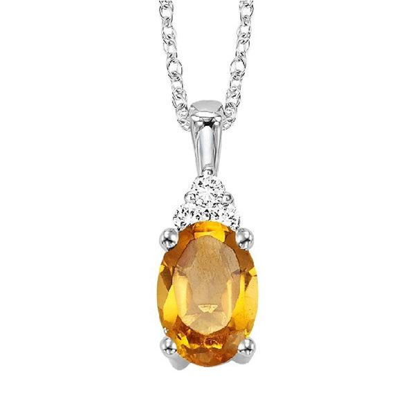 Citrine & Diamond Necklace Meigs Jewelry Tahlequah, OK