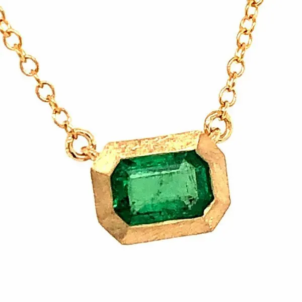 Yellow Gold Emerald Necklace Meigs Jewelry Tahlequah, OK