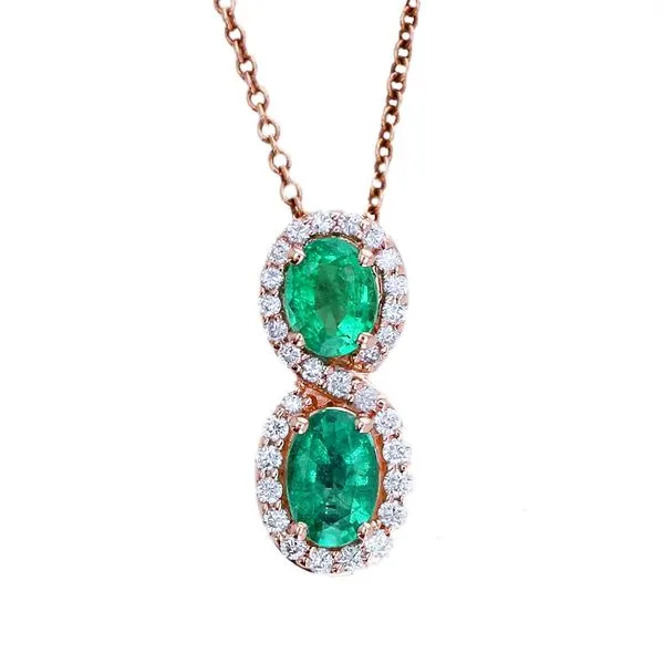 Le Vian Emerald & Diamond Necklace Image 2 Meigs Jewelry Tahlequah, OK