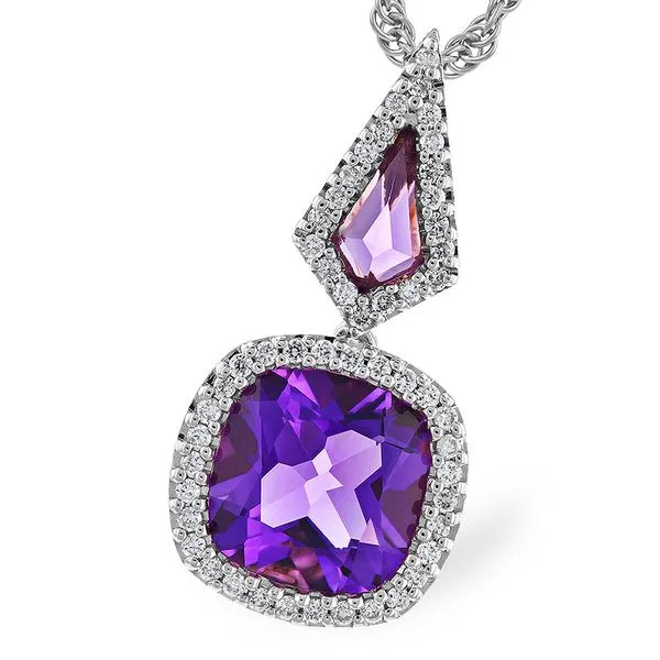 Amethyst & Diamond Necklace Meigs Jewelry Tahlequah, OK