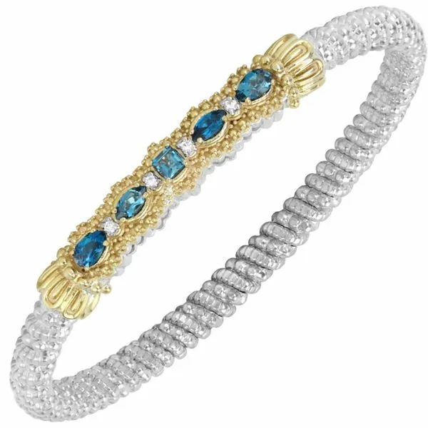 Vahan 4mm Blue Topaz Bracelet Meigs Jewelry Tahlequah, OK