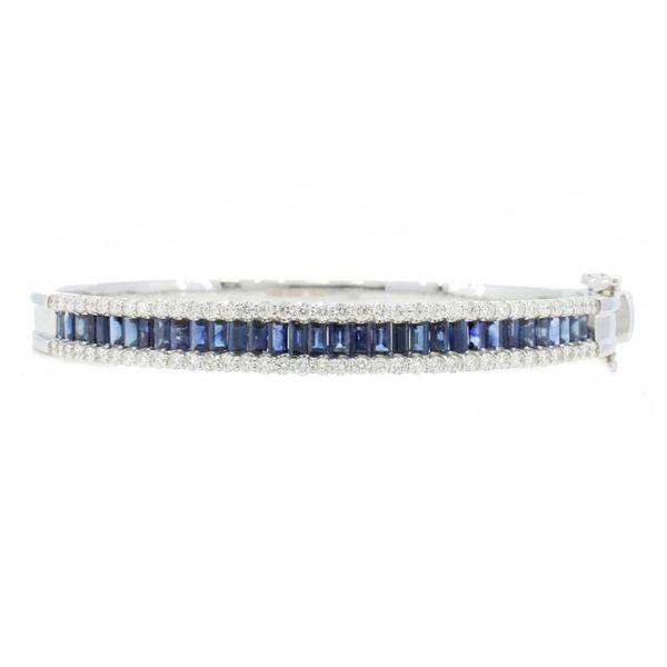 Sapphire & Diamond Bangle Meigs Jewelry Tahlequah, OK