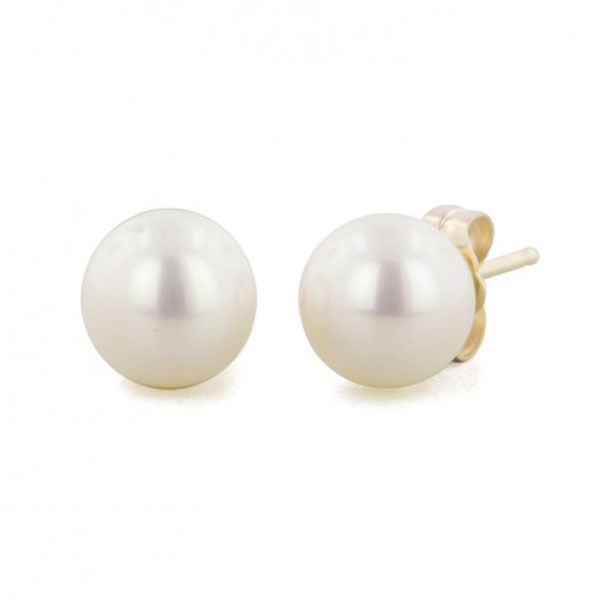 14kt Yellow Gold Pearl Stud Earrings Meigs Jewelry Tahlequah, OK