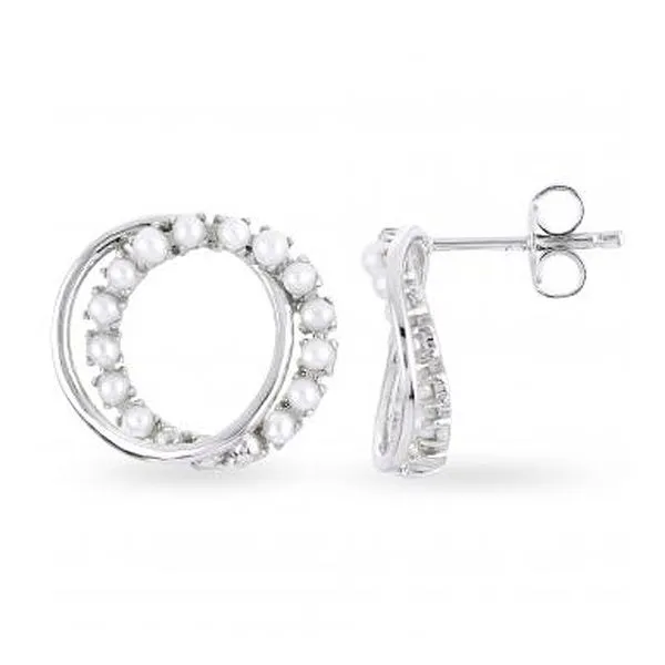 Sterling Silver Pearl Earrings Meigs Jewelry Tahlequah, OK