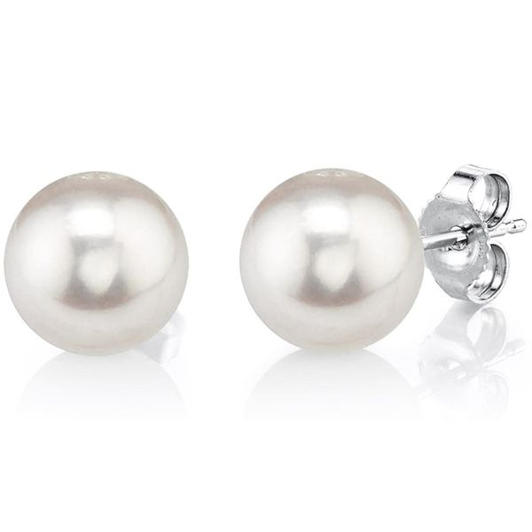 Sterling Silver Pearl Stud Earrings Meigs Jewelry Tahlequah, OK