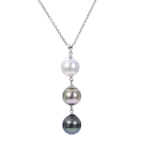 SS 3 Pearl Drop Necklace Meigs Jewelry Tahlequah, OK