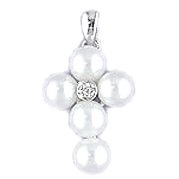 14KW Pearl Cross Necklace Meigs Jewelry Tahlequah, OK