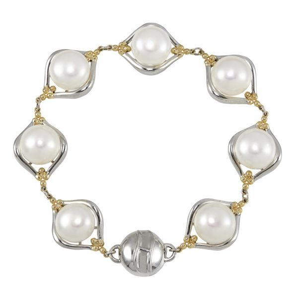 Sterling Silver & 14k Pearl Bracelet Meigs Jewelry Tahlequah, OK