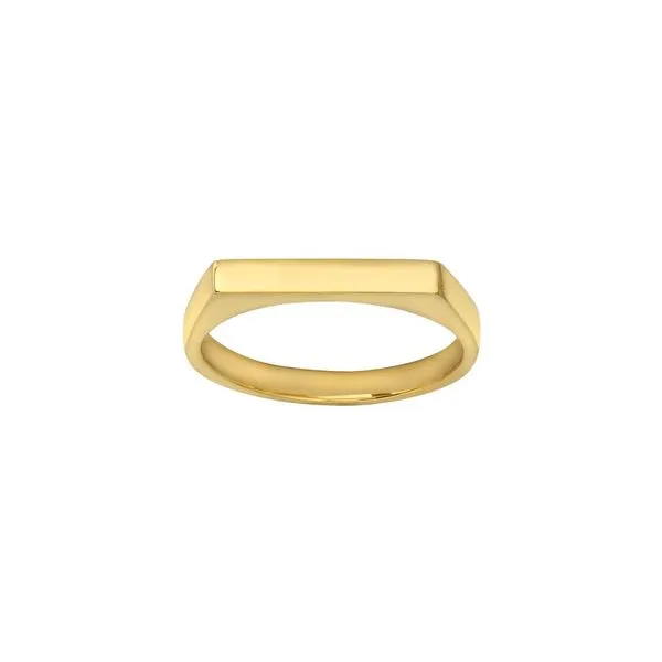 14K Yellow Gold Flat Top Ring Meigs Jewelry Tahlequah, OK