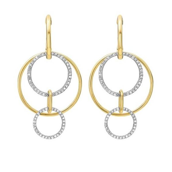 Yellow Gold Multi Circle Earrings Meigs Jewelry Tahlequah, OK