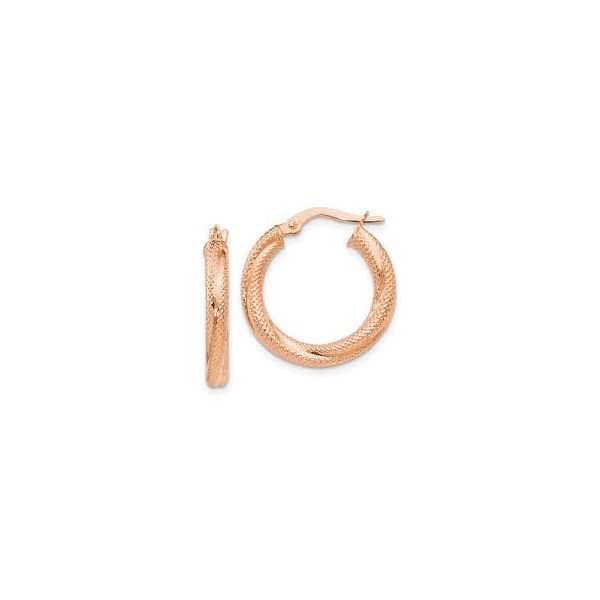 Rose Gold Hoop Earrings Meigs Jewelry Tahlequah, OK