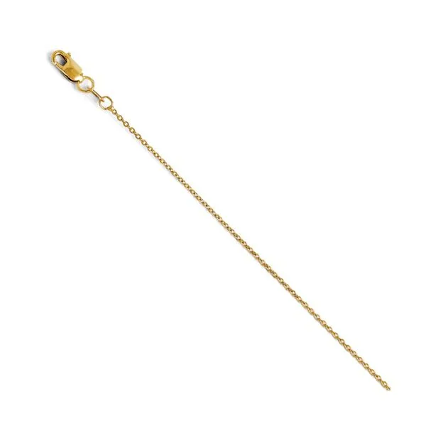 14K Yellow Gold Flat Round Anchor Chain Meigs Jewelry Tahlequah, OK