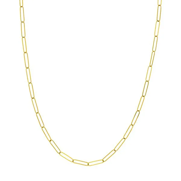 14K Yellow Gold Paperclip Chain Meigs Jewelry Tahlequah, OK