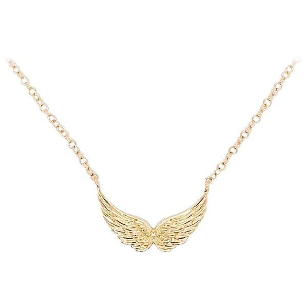 Gabriel & co. 14K Yellow Gold Wing Necklace Meigs Jewelry Tahlequah, OK