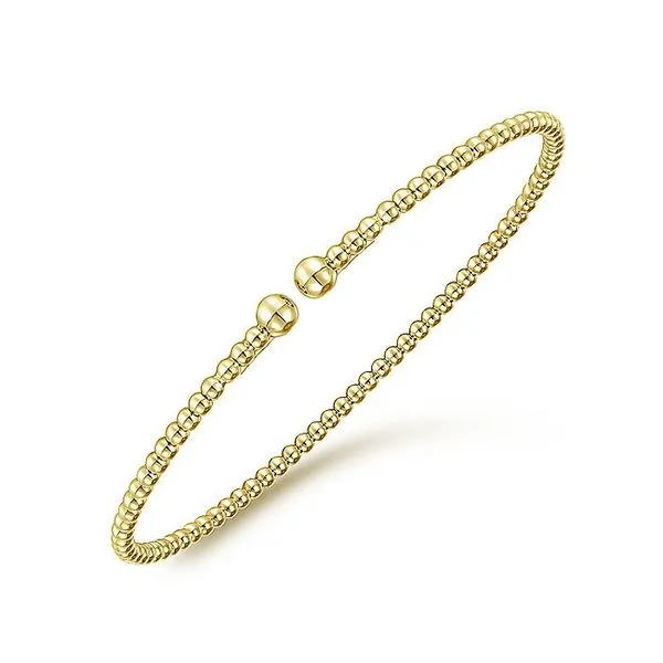 Gabriel & Co. 14K Yellow Gold Bujukan Split Bangle Meigs Jewelry Tahlequah, OK
