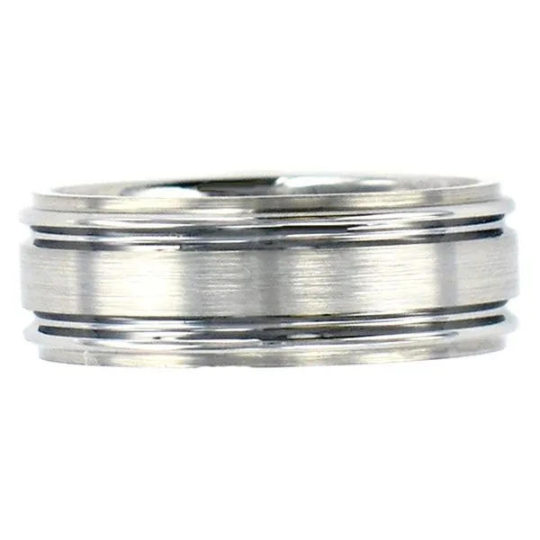 Tungsten Carved/Brushed Men's Band Meigs Jewelry Tahlequah, OK