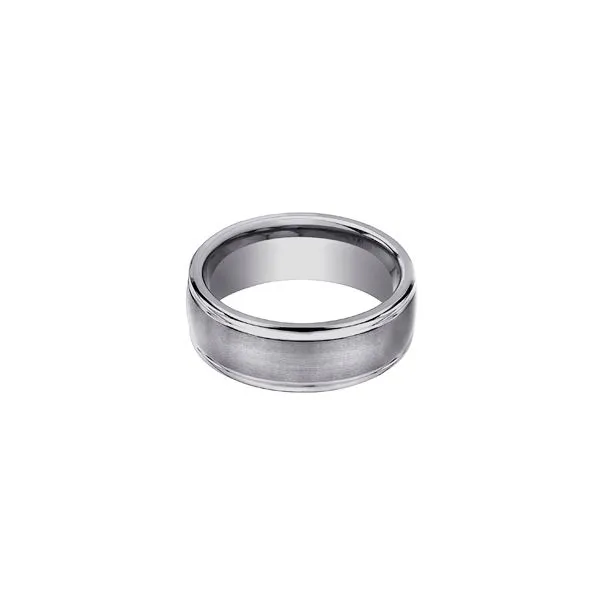 Tungsten 8mm Round Edge Satin Band Meigs Jewelry Tahlequah, OK