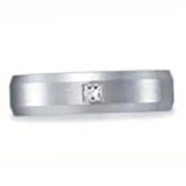14KW Men's Band with Princess Diamond Meigs Jewelry Tahlequah, OK