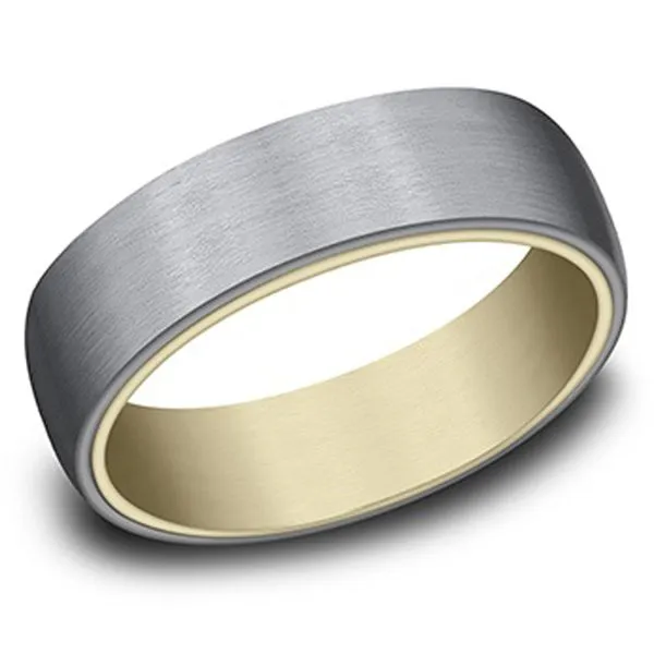 Tantalum & Yellow Gold 6.5mm Band Meigs Jewelry Tahlequah, OK