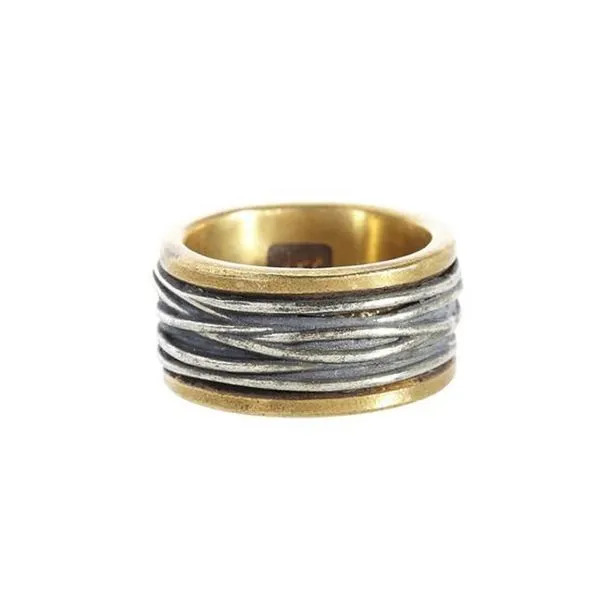 Two Tone Mens Band Meigs Jewelry Tahlequah, OK