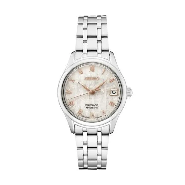 Seiko Stainless Steel Rose Gold Watch Meigs Jewelry Tahlequah, OK