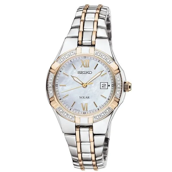 Seiko Stainless Steel Two Tones MOP Dial Diamond Watch Meigs Jewelry Tahlequah, OK